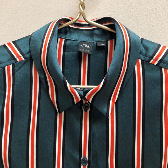 ICONE STRIPED BLOUSE SATIN - Picture 7 of 7